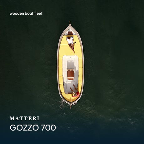Barca in legno Matteri Gozzo 700 Lago di Como