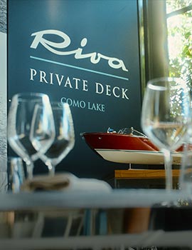 Shipyard Lunch at Matteri Riva Private Deck on Lake Como Shipyard Lunch at Matteri Riva Private Deck on Lake Como