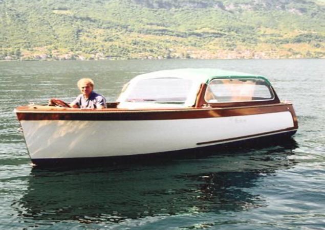 Matteri Eta Beta inglesina electric wooden boat Matteri Eta Beta inglesina electric wooden boat