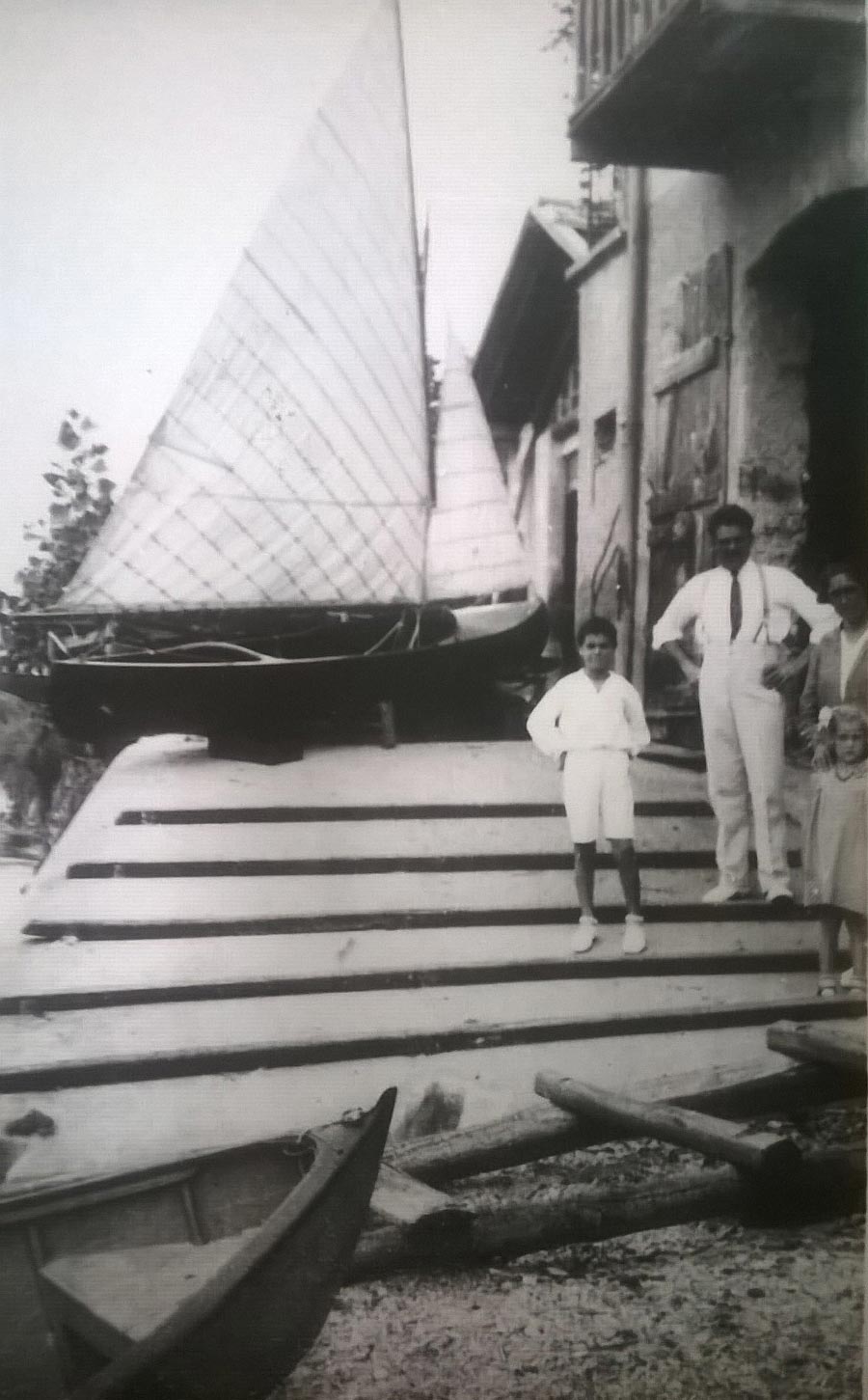 Amos Mostes at Matteri shipyard in Lake Como archive photo
