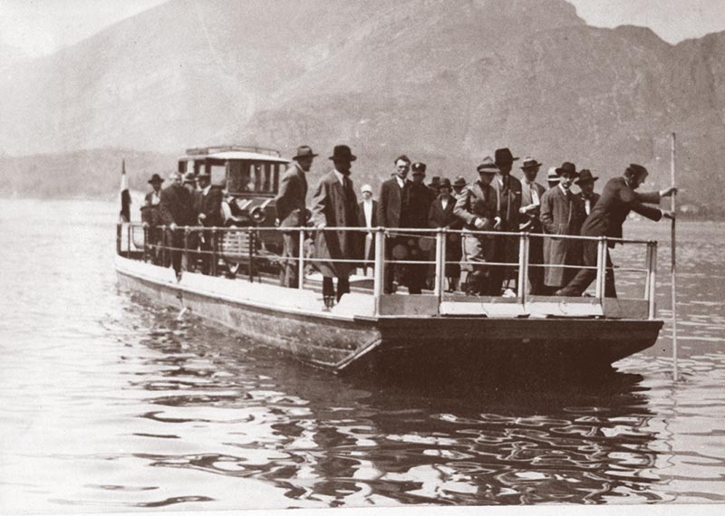 Erio Matteri shipyard old ferry in Lake Como